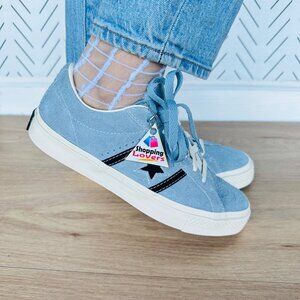 ⭐Converse One Star Academy Pro Ox Suede Low Sz 8 Women Shoes Blue Black A09236C⭐